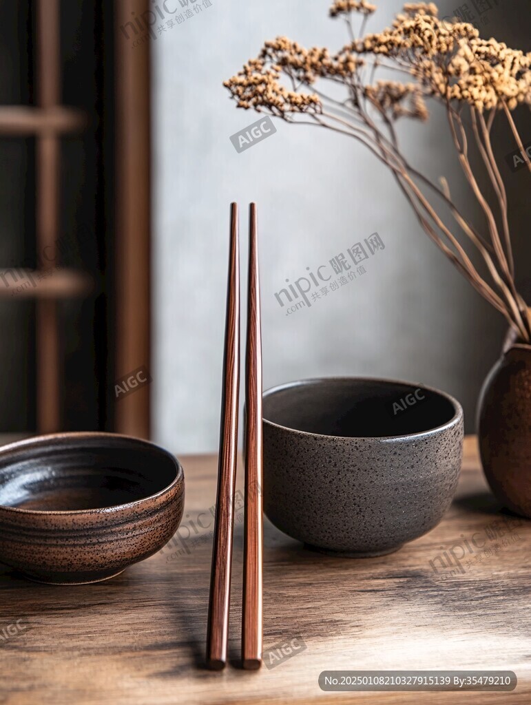 乌木圆筷