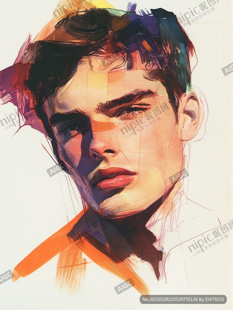 欧美人物绘画