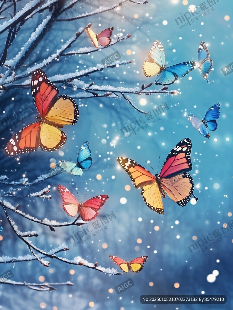 蝴蝶梦幻背景图