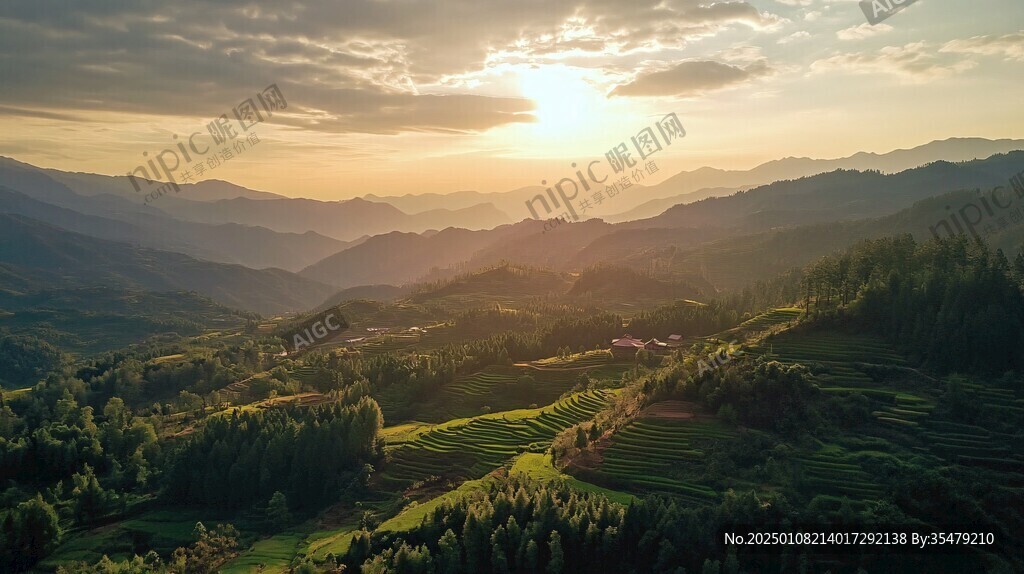 茶山夕照