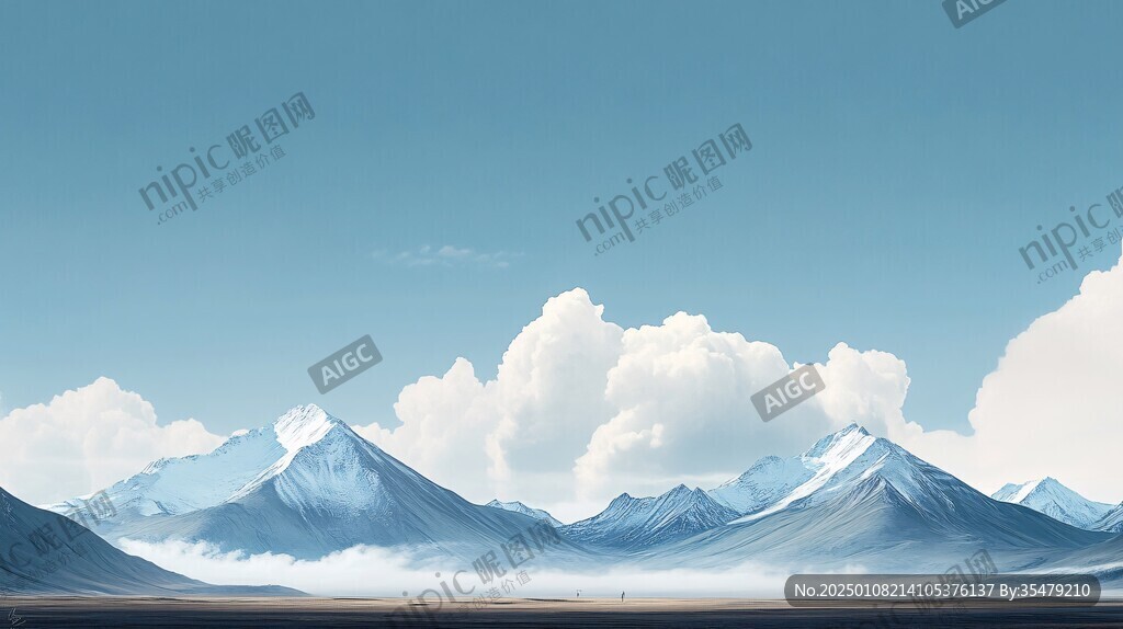 高端大气海拔背景