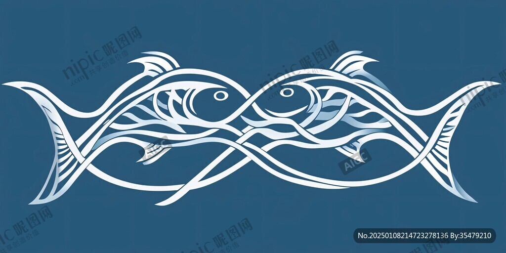 双鱼图案纹