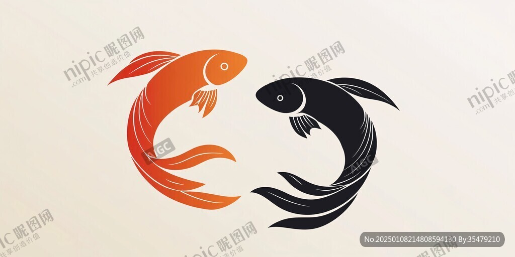 鲤logo设计