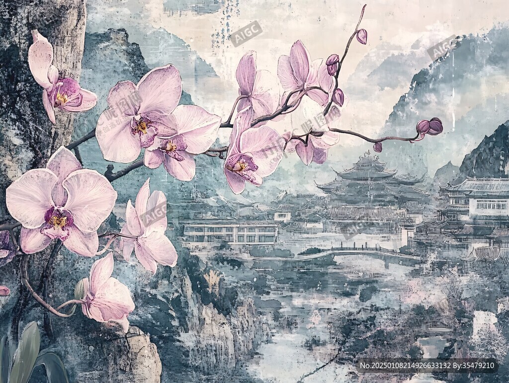 山水兰花