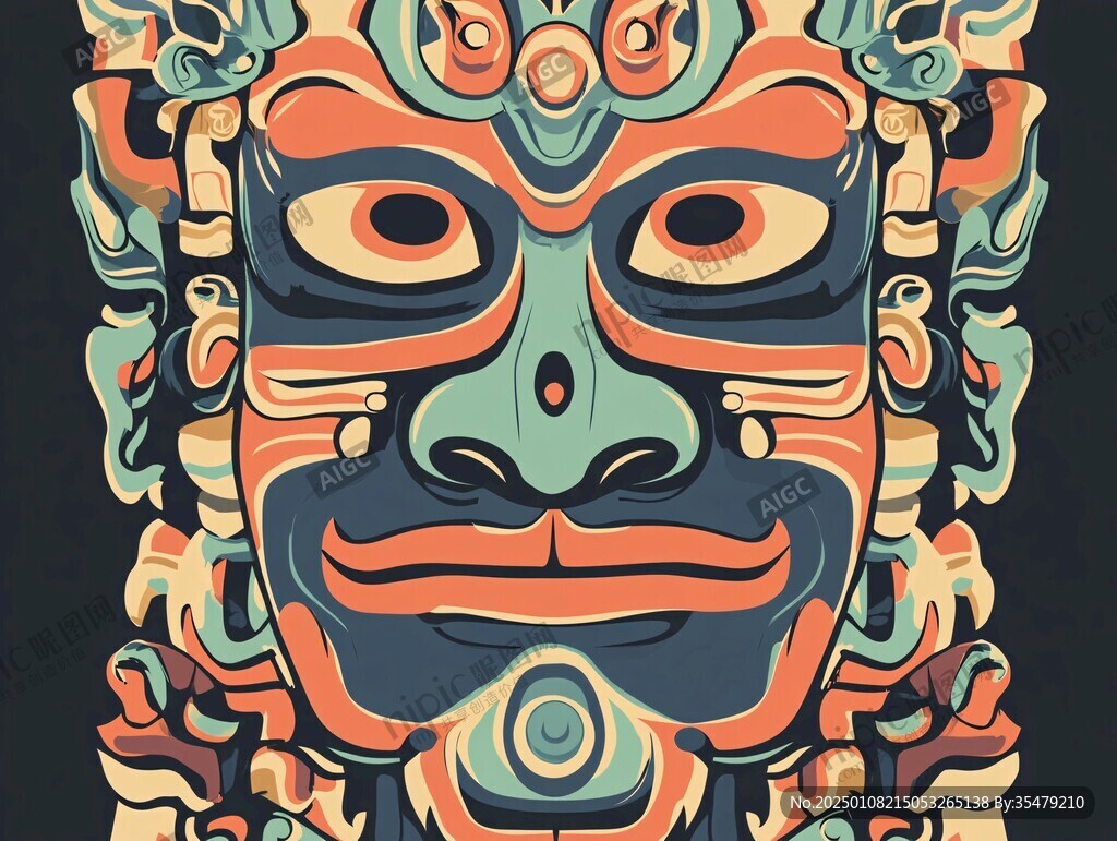 二郎神脸谱