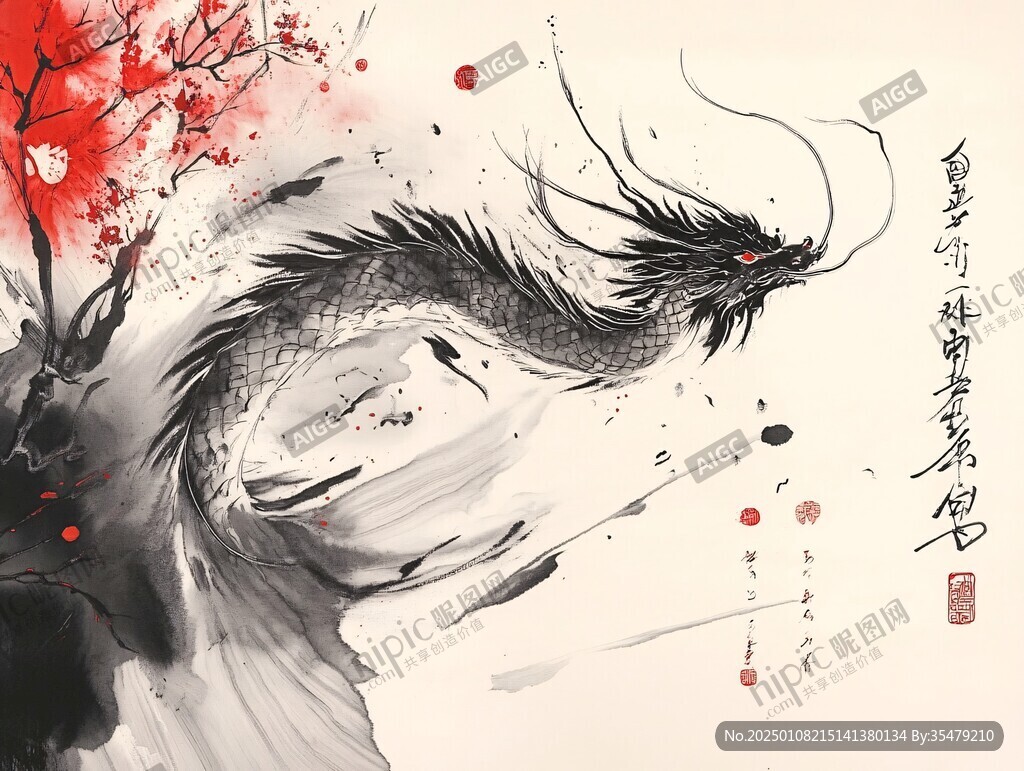 龙年插画手绘