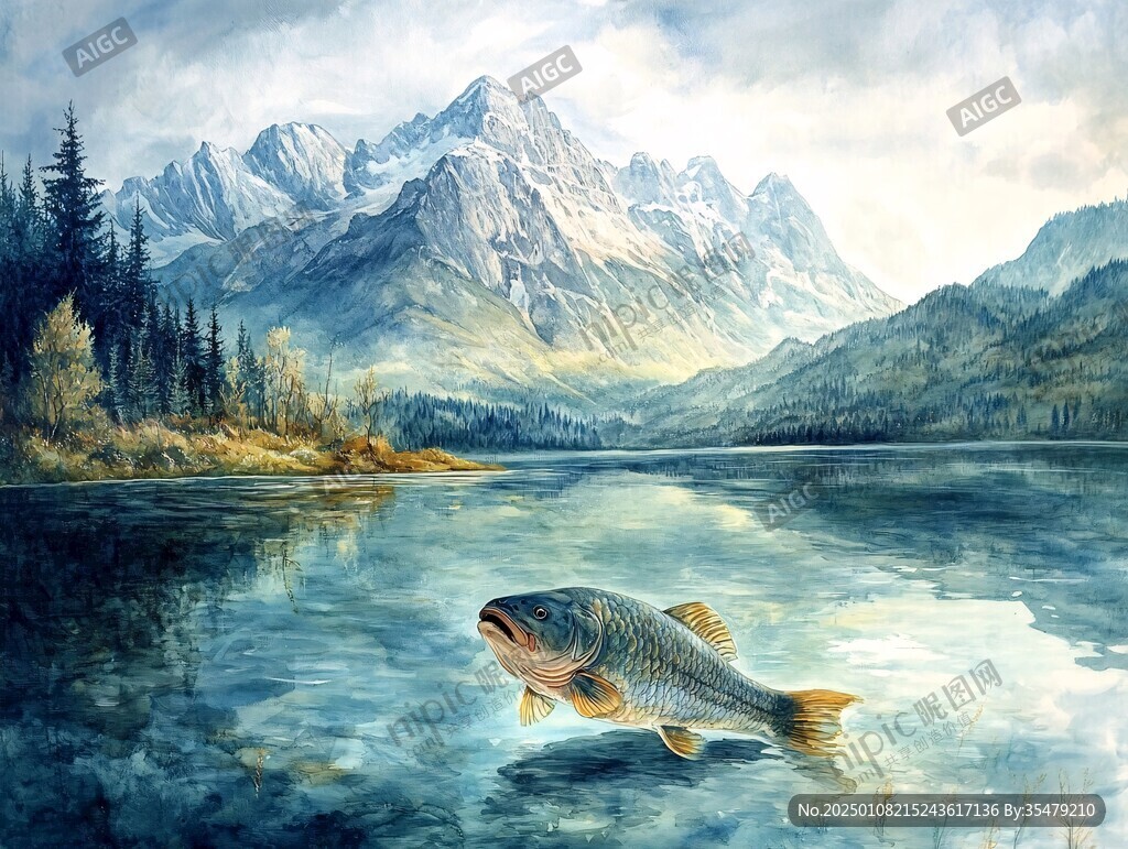 动物风景油画