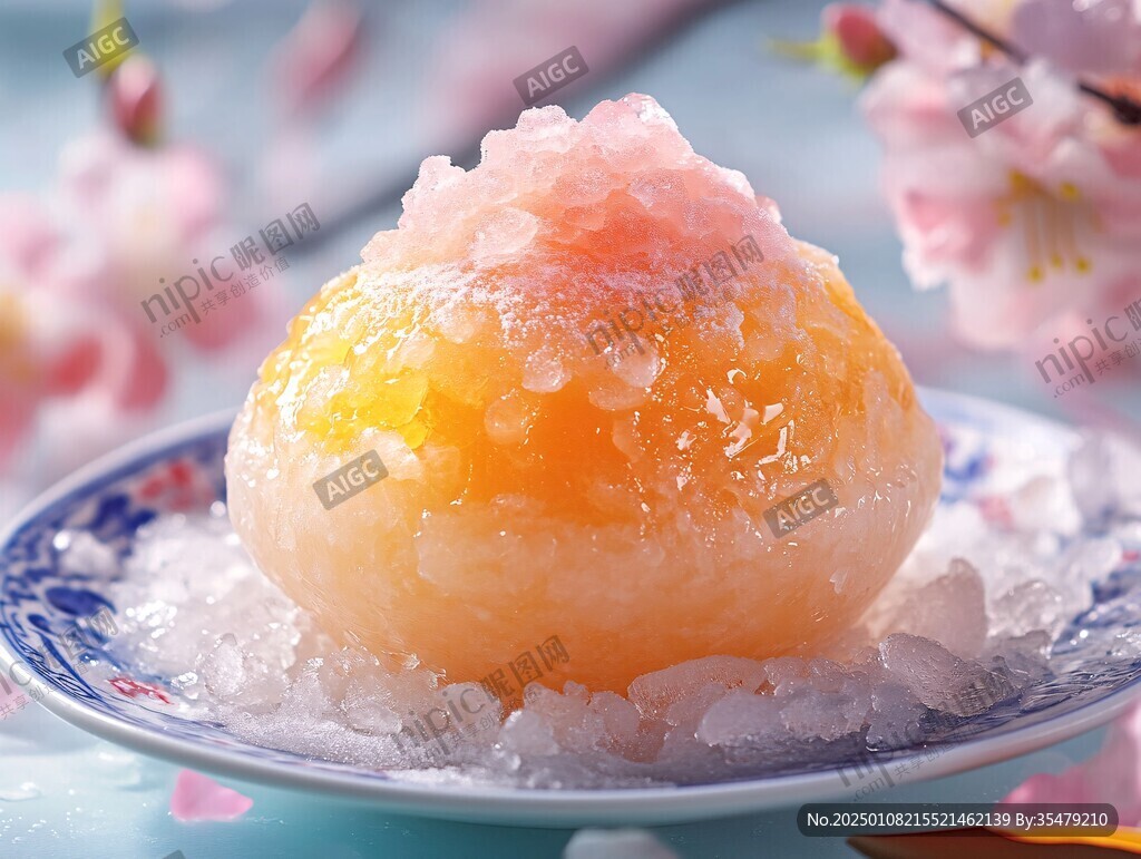 桃露炖雪蛤