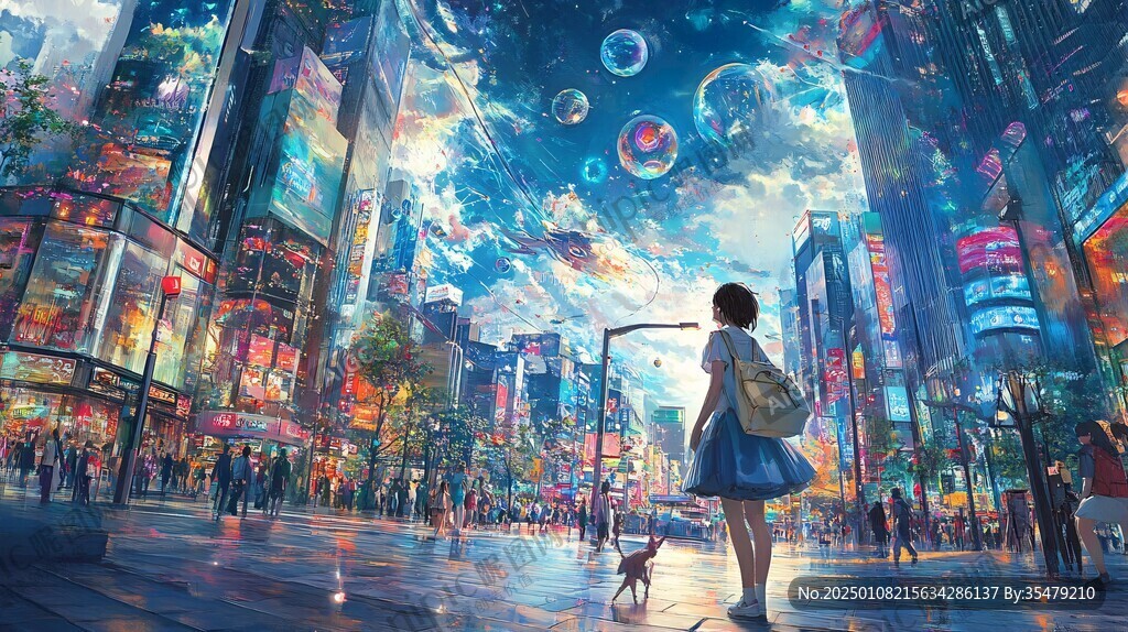 二次元梦幻插画