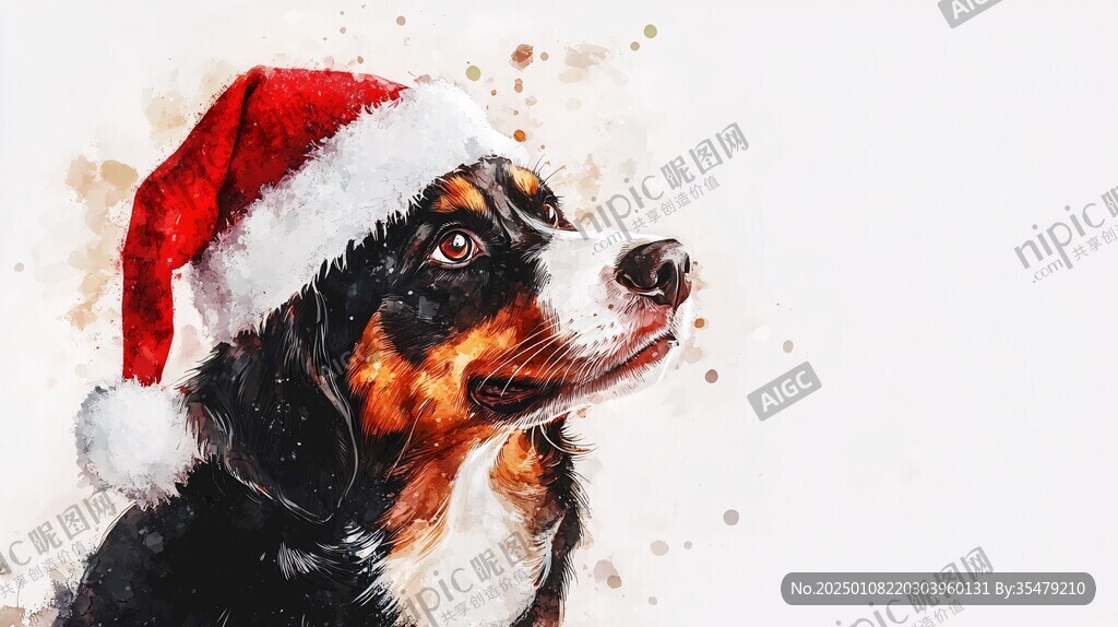 比格犬插画