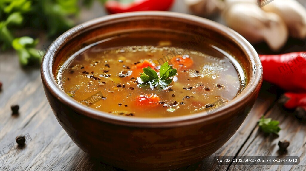 酸辣汤特写