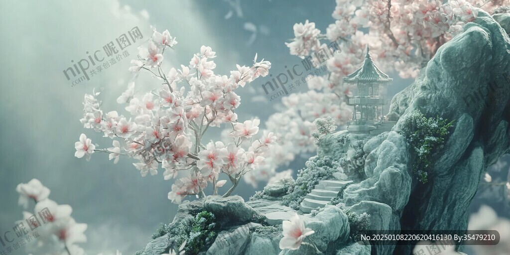 古风场景春暖花开