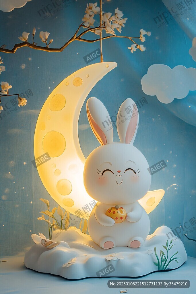 小兔小夜灯