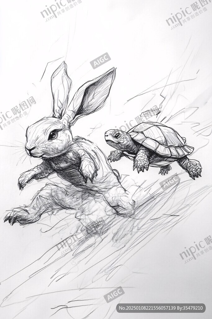 小兔临摹
