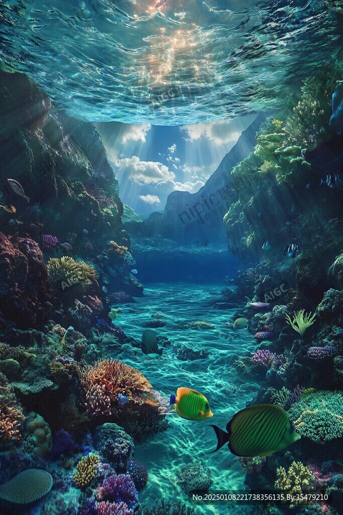 海底世界3d立体背景
