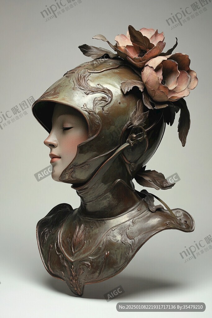 女性浮雕头像