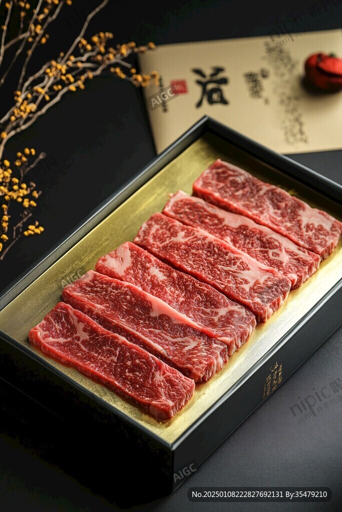 牛肉礼盒素材