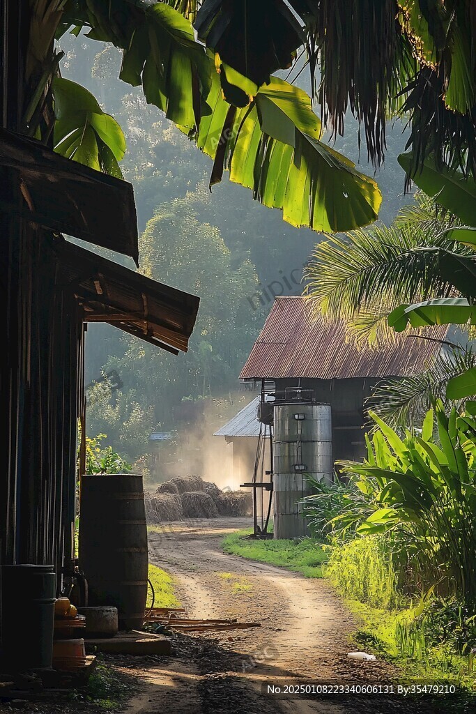 唯美农村场景