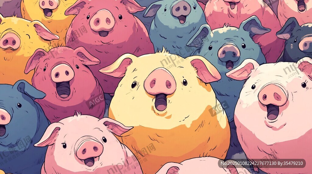 创意动物ip插画
