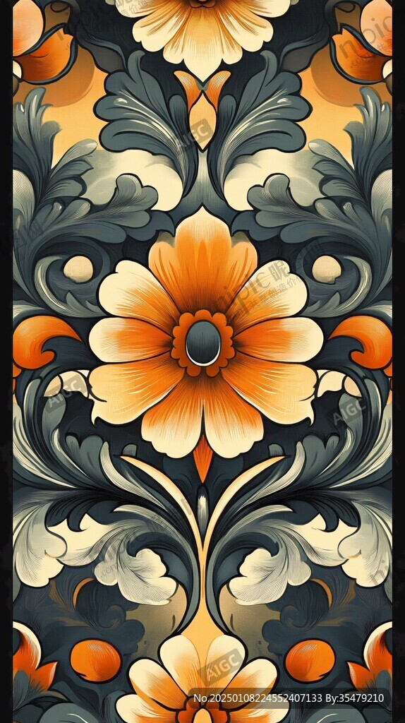 3d欧式花纹底纹