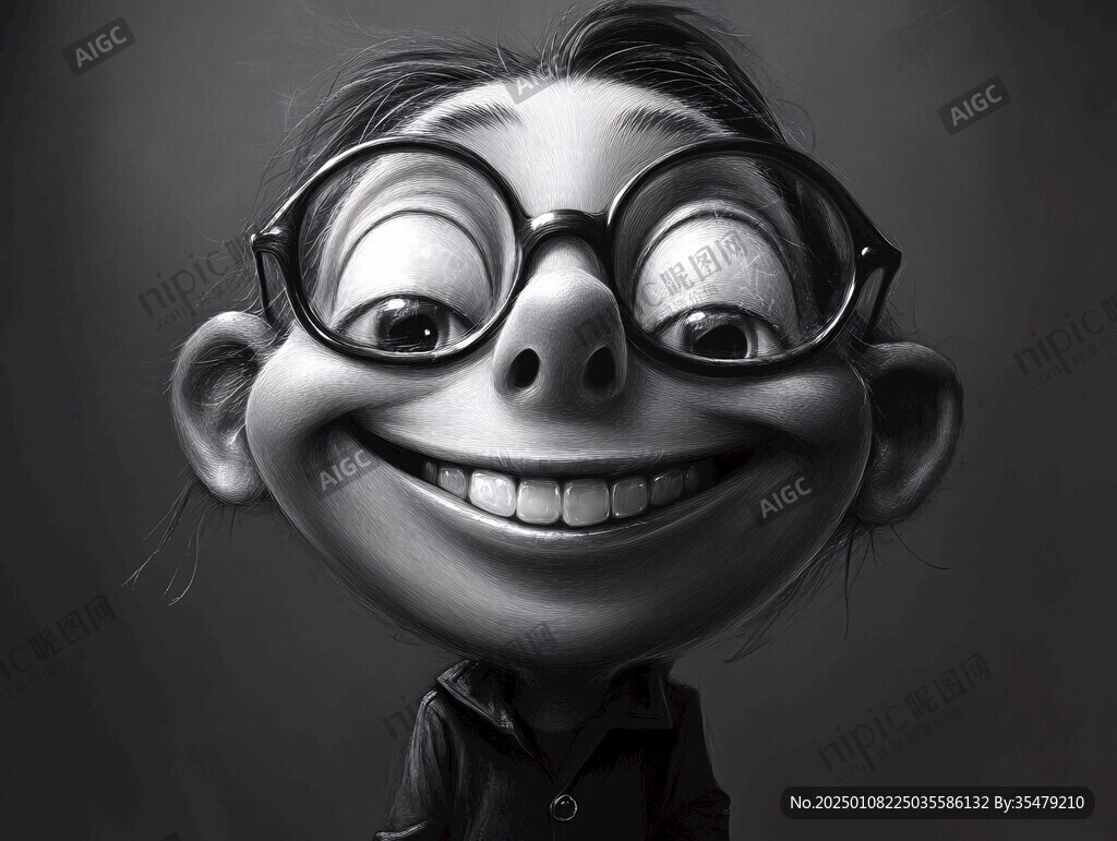 卡通写实漫画人物