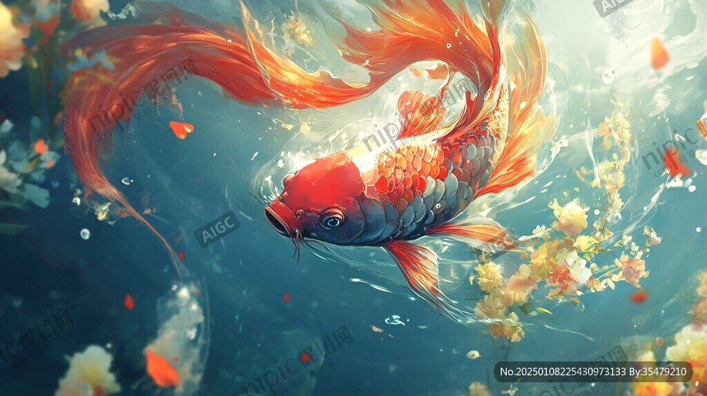 插画锦鲤