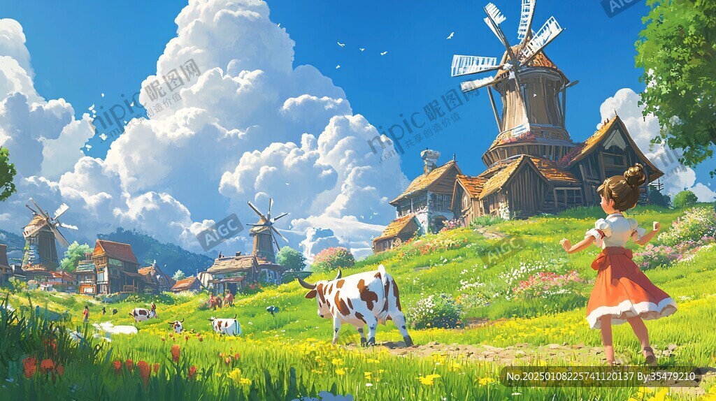 唯美农村场景