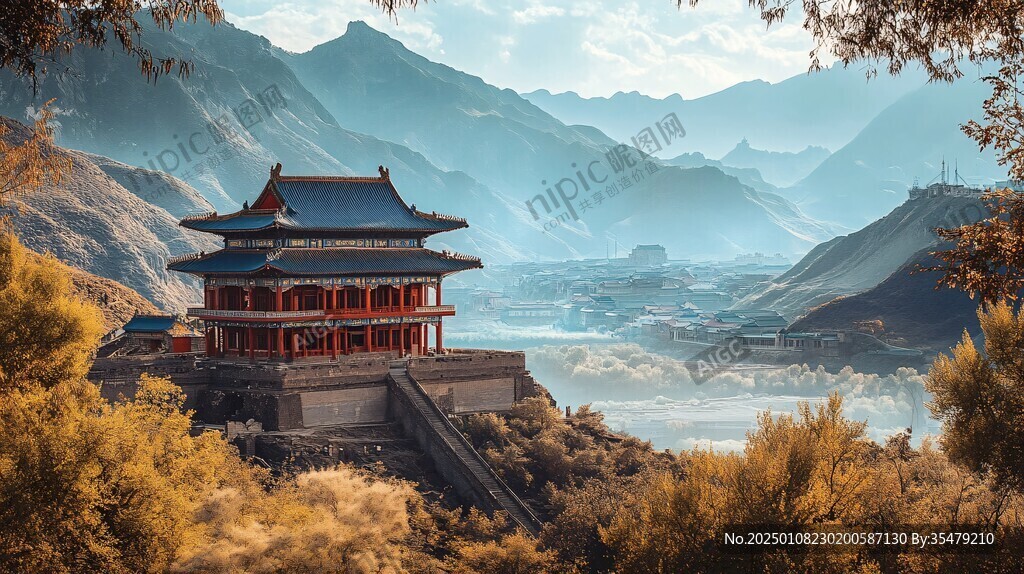 山中城楼
