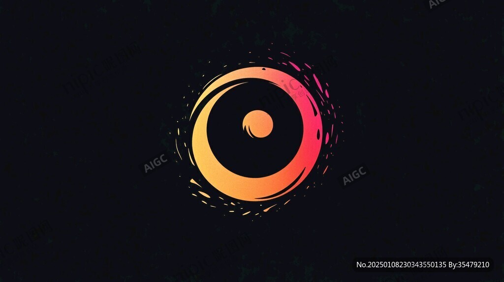 动感圆圈logo设计
