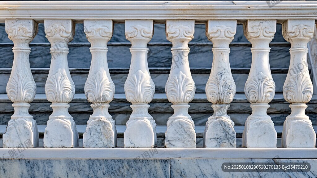 传统大理石围栏