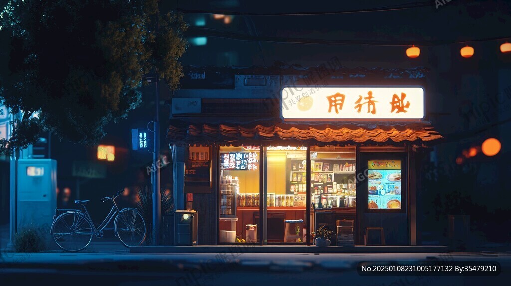 夜晚便利店