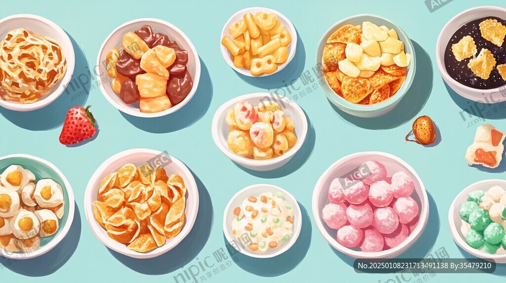 零食插画