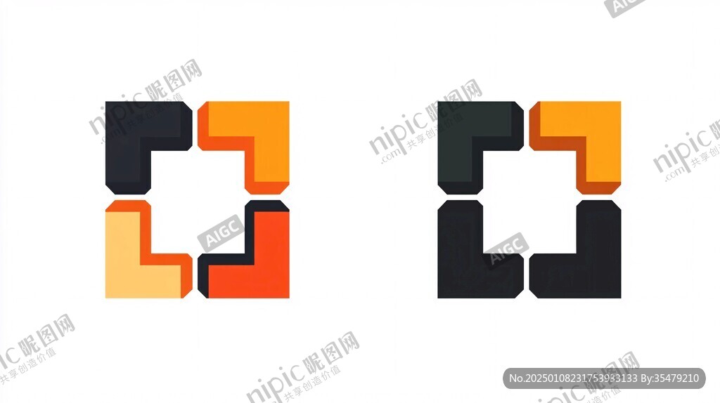 方形字体标志