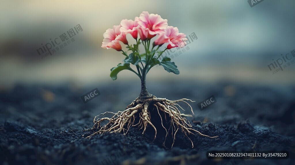 泥土的芳香花草清香