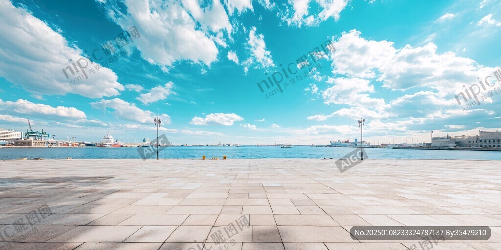 城市风光城市广场