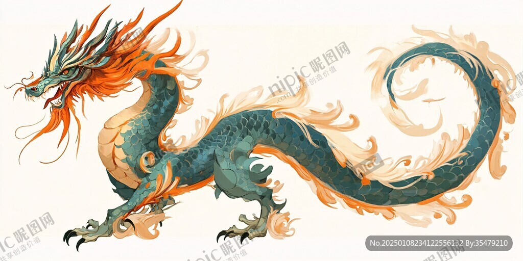 传统龙插画