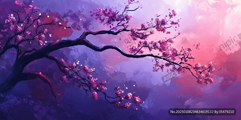 唯美梦幻梅花林