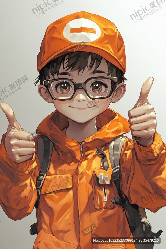 手绘外卖小哥