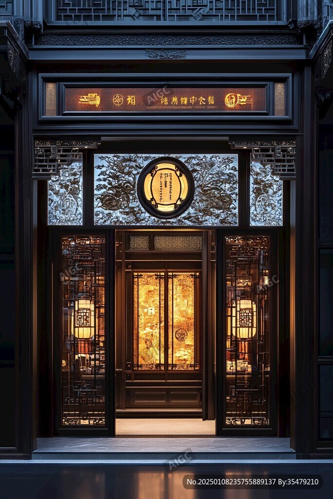 新中式采耳店门头