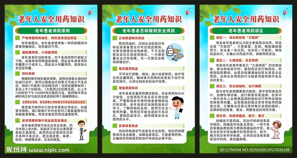 老年人健康教育展板
