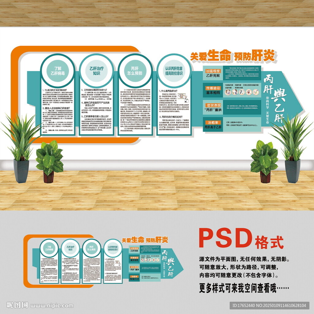 医院文化墙 乙肝