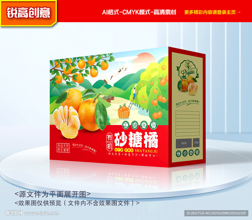 桔子包装 橘子礼盒
