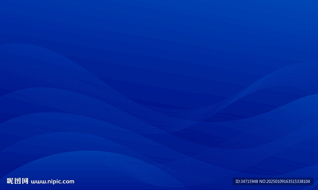 蓝色渐变抽象曲线矢量背景