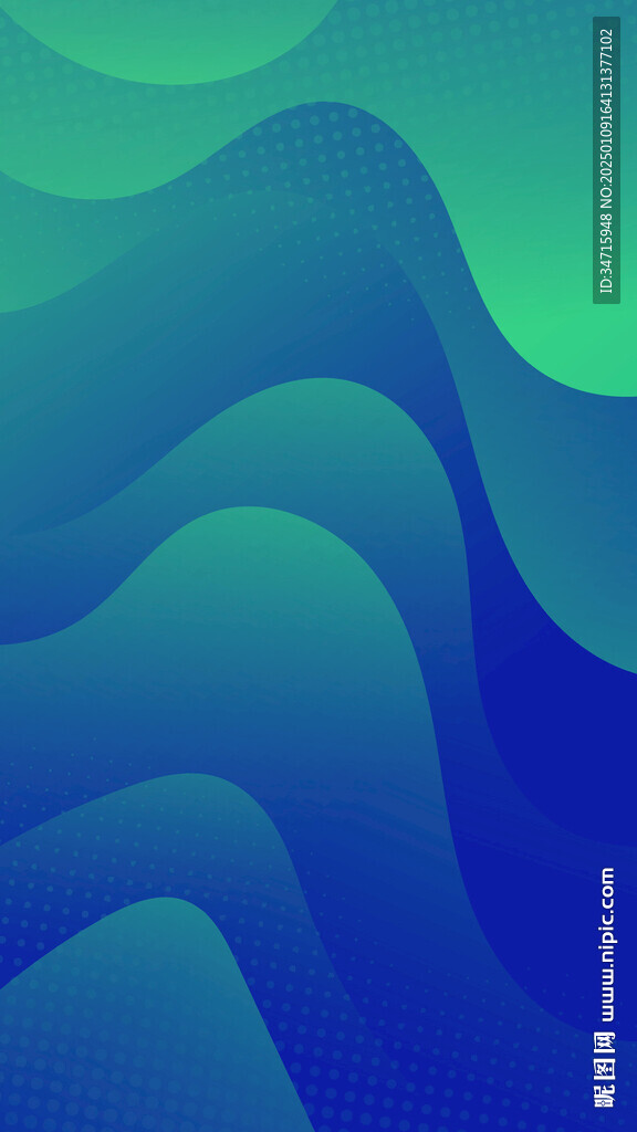 暗绿色渐变波浪抽象矢量背景