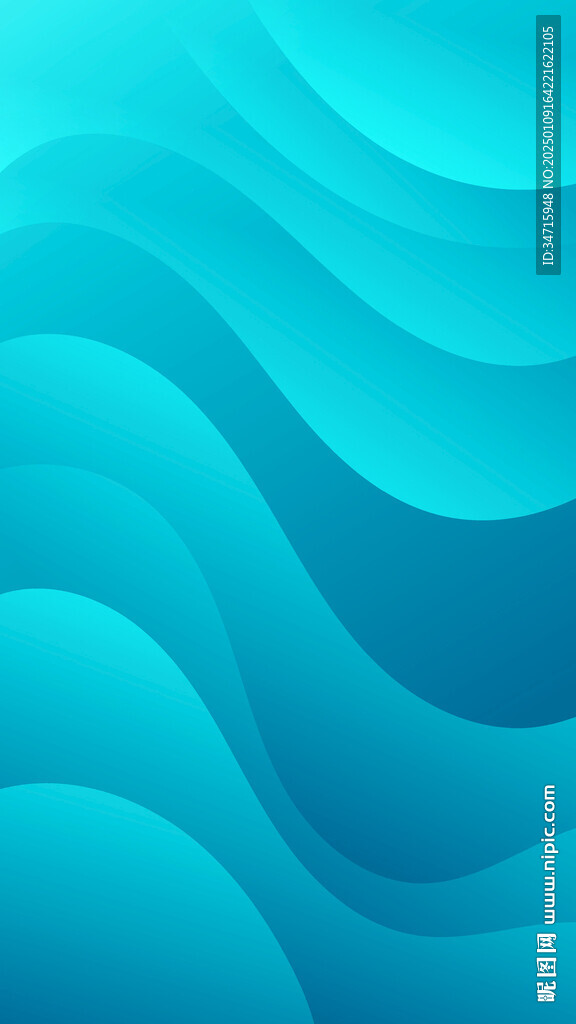 蓝色渐变波浪矢量背景