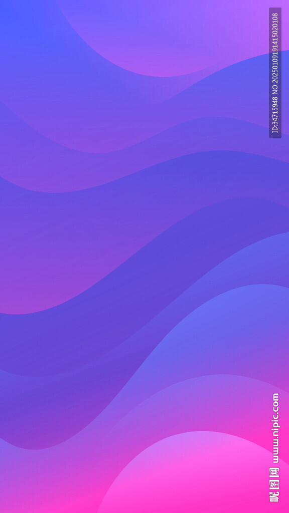 蓝紫色渐变波浪矢量背景