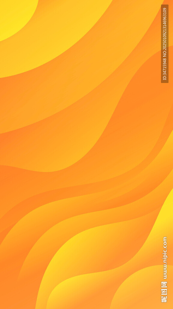 黄色渐变曲线矢量背景