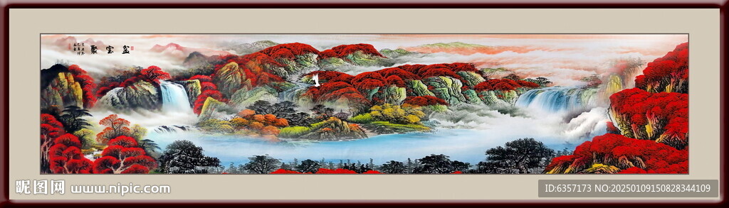 鸿运当头国画