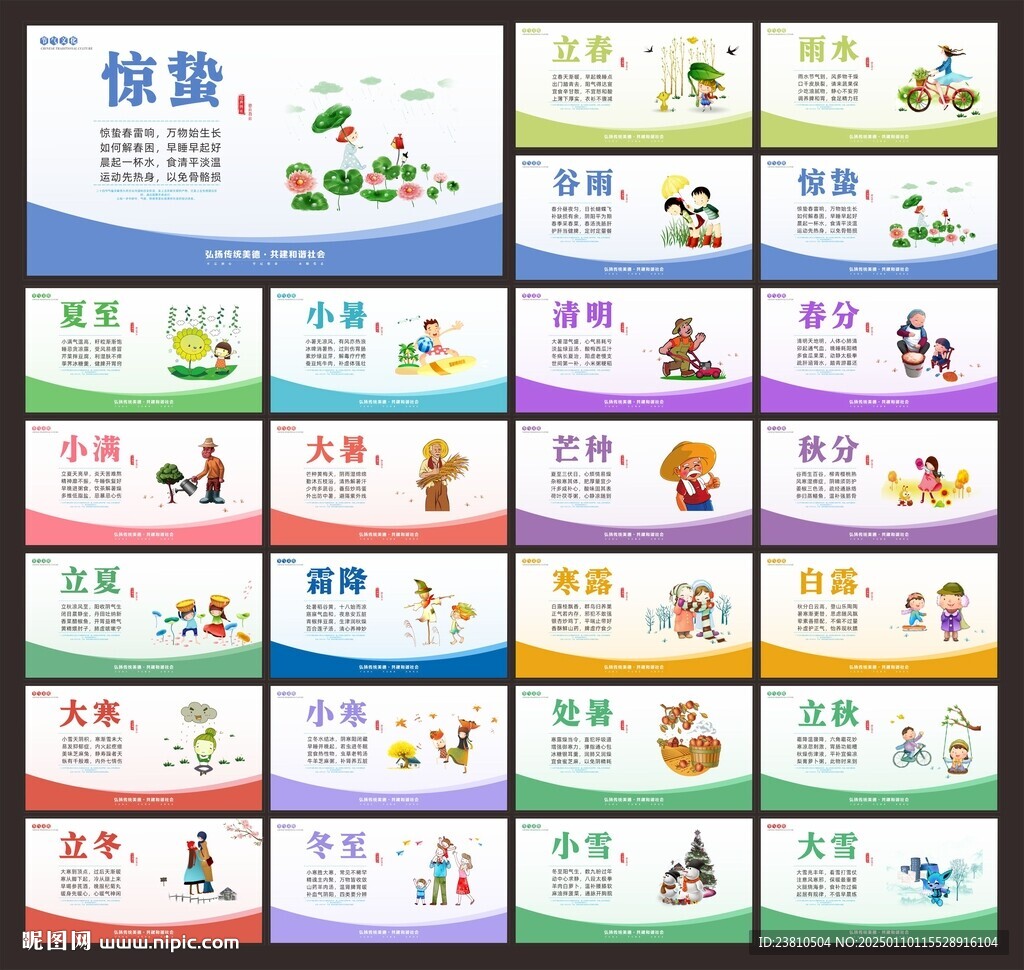 24节气文化展板