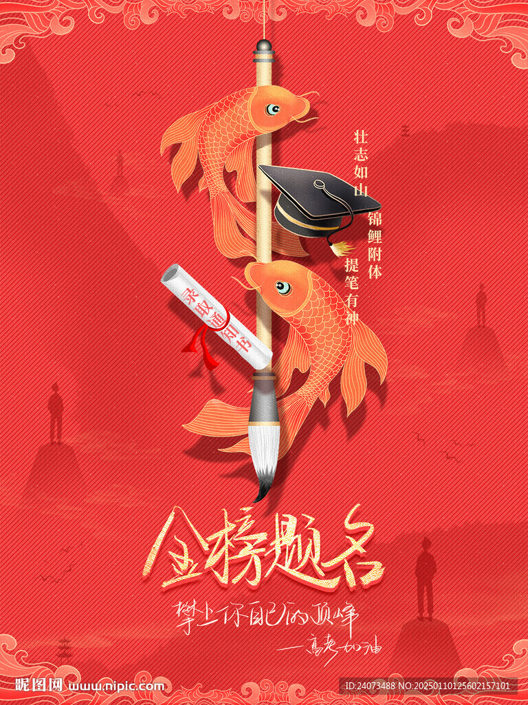 金榜题名海报  